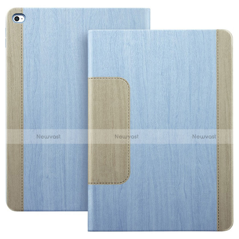 Leather Case Stands Flip Cover L03 for Apple iPad Mini 4 Sky Blue