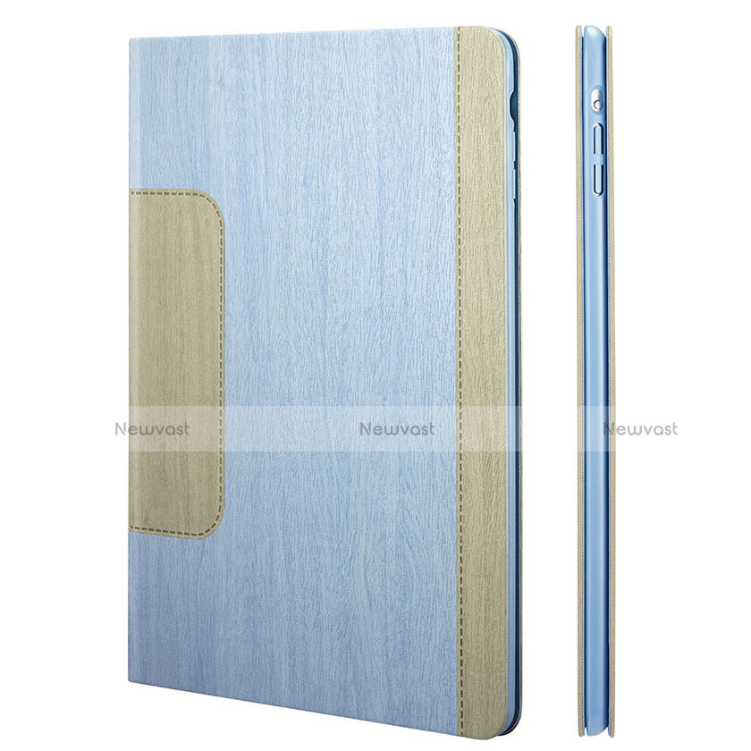 Leather Case Stands Flip Cover L03 for Apple iPad Mini Sky Blue
