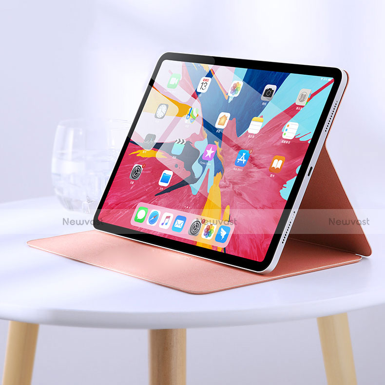 Leather Case Stands Flip Cover L03 for Apple iPad Pro 11 (2018) Pink