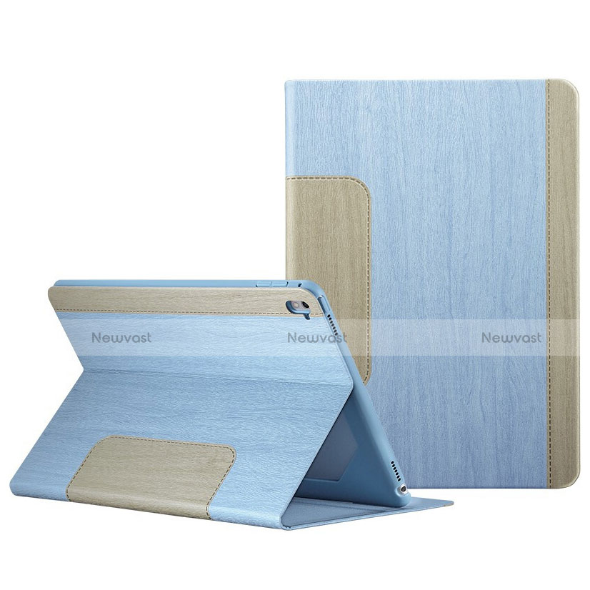 Leather Case Stands Flip Cover L03 for Apple iPad Pro 9.7 Sky Blue