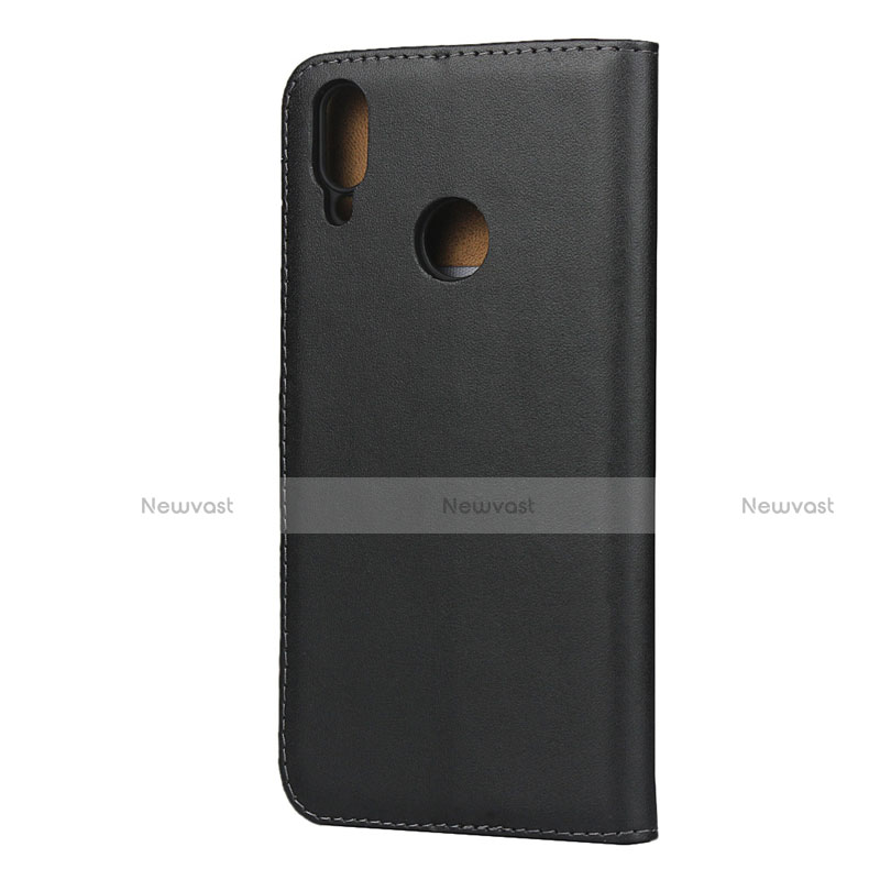 Leather Case Stands Flip Cover L03 for Huawei Enjoy 9 Black