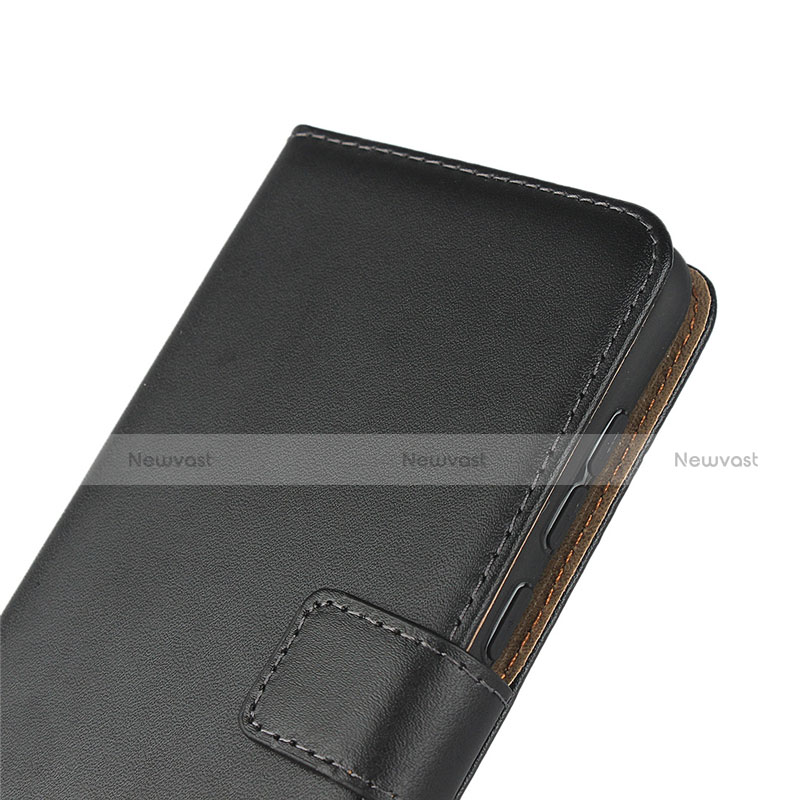 Leather Case Stands Flip Cover L03 for Huawei Enjoy 9 Black