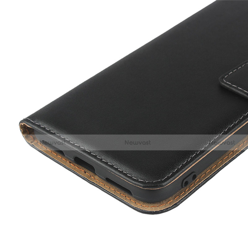 Leather Case Stands Flip Cover L03 for Huawei Enjoy 9 Black