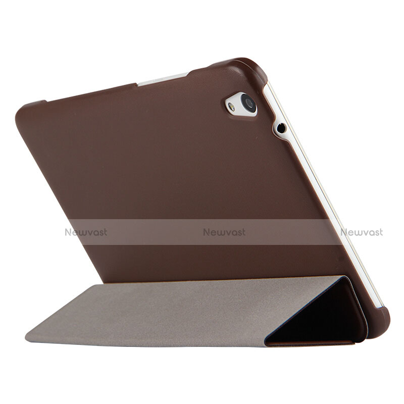 Leather Case Stands Flip Cover L03 for Huawei Honor Pad 2 Brown