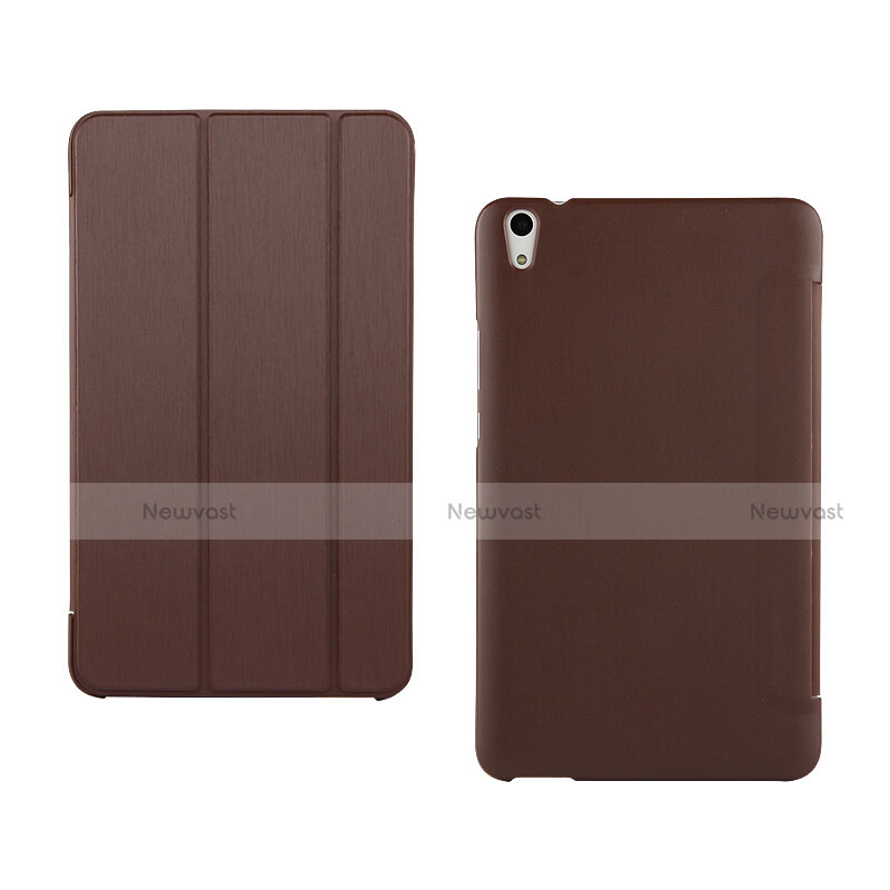 Leather Case Stands Flip Cover L03 for Huawei Honor Pad 2 Brown