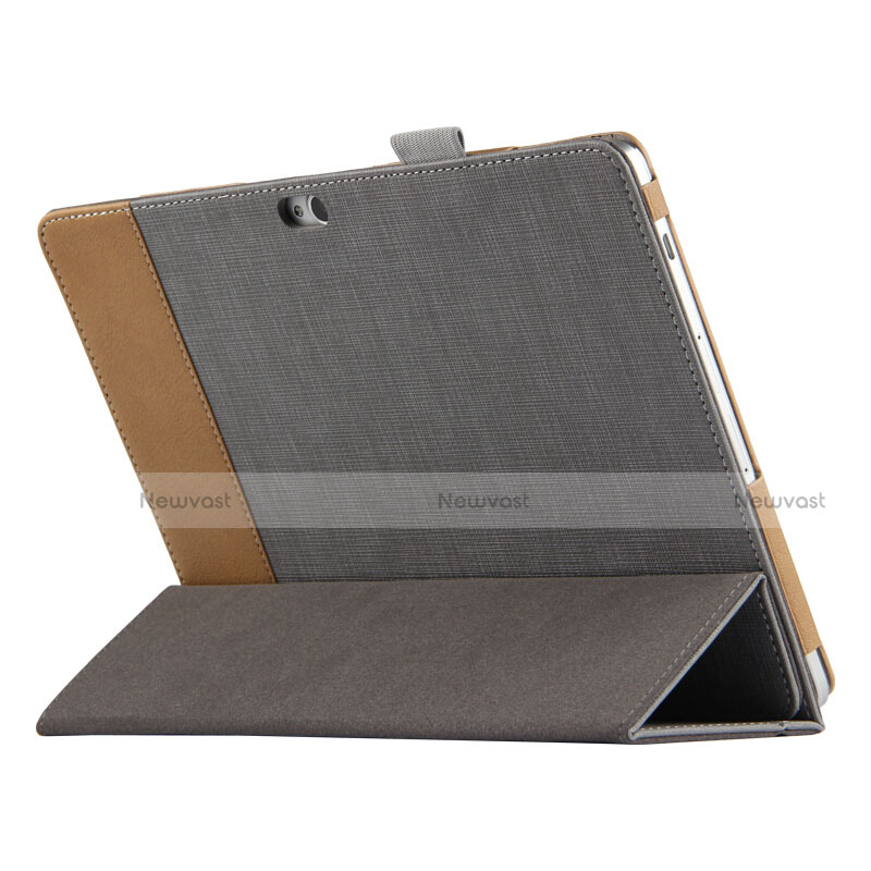 Leather Case Stands Flip Cover L03 for Huawei MediaPad M2 10.0 M2-A01 M2-A01W M2-A01L Gray