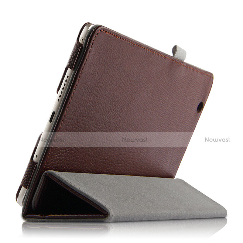 Leather Case Stands Flip Cover L03 for Huawei Mediapad M3 8.4 BTV-DL09 BTV-W09 Brown