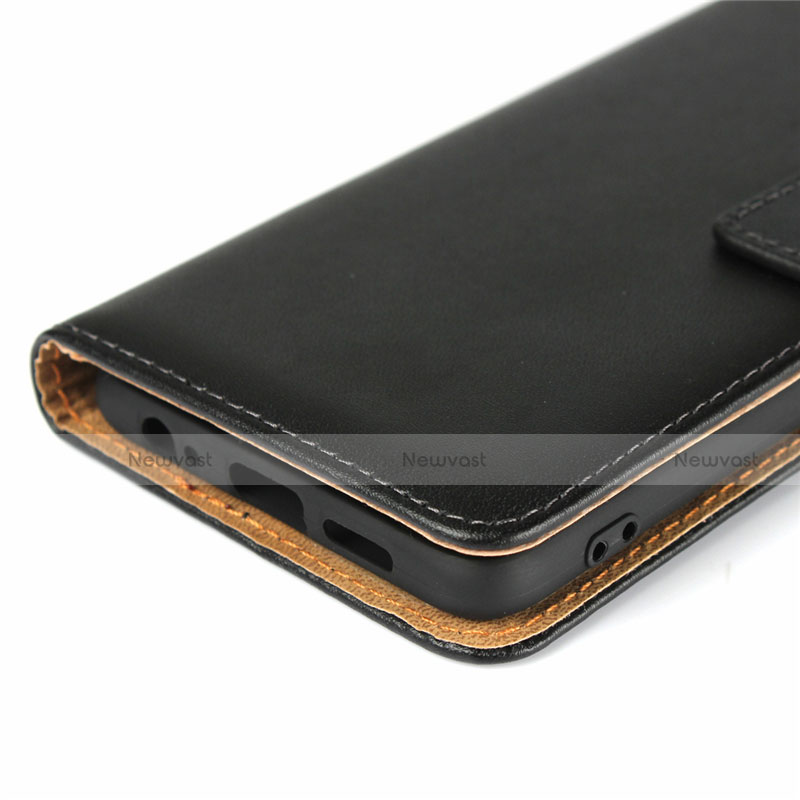 Leather Case Stands Flip Cover L03 for Huawei P30 Black