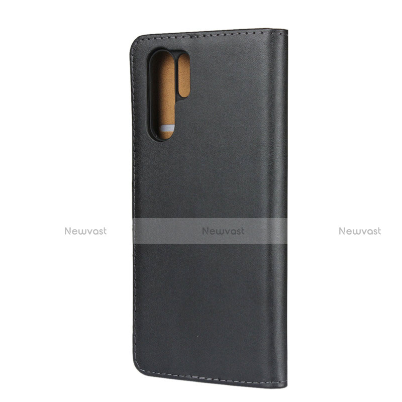 Leather Case Stands Flip Cover L03 for Huawei P30 Pro Black