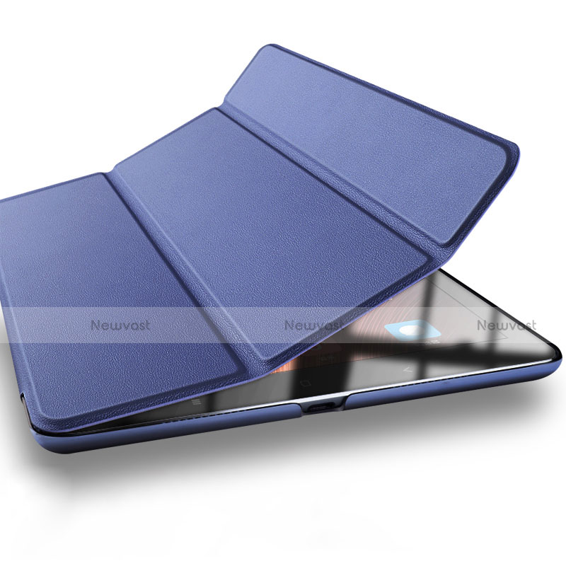 Leather Case Stands Flip Cover L03 for Xiaomi Mi Pad 3 Blue