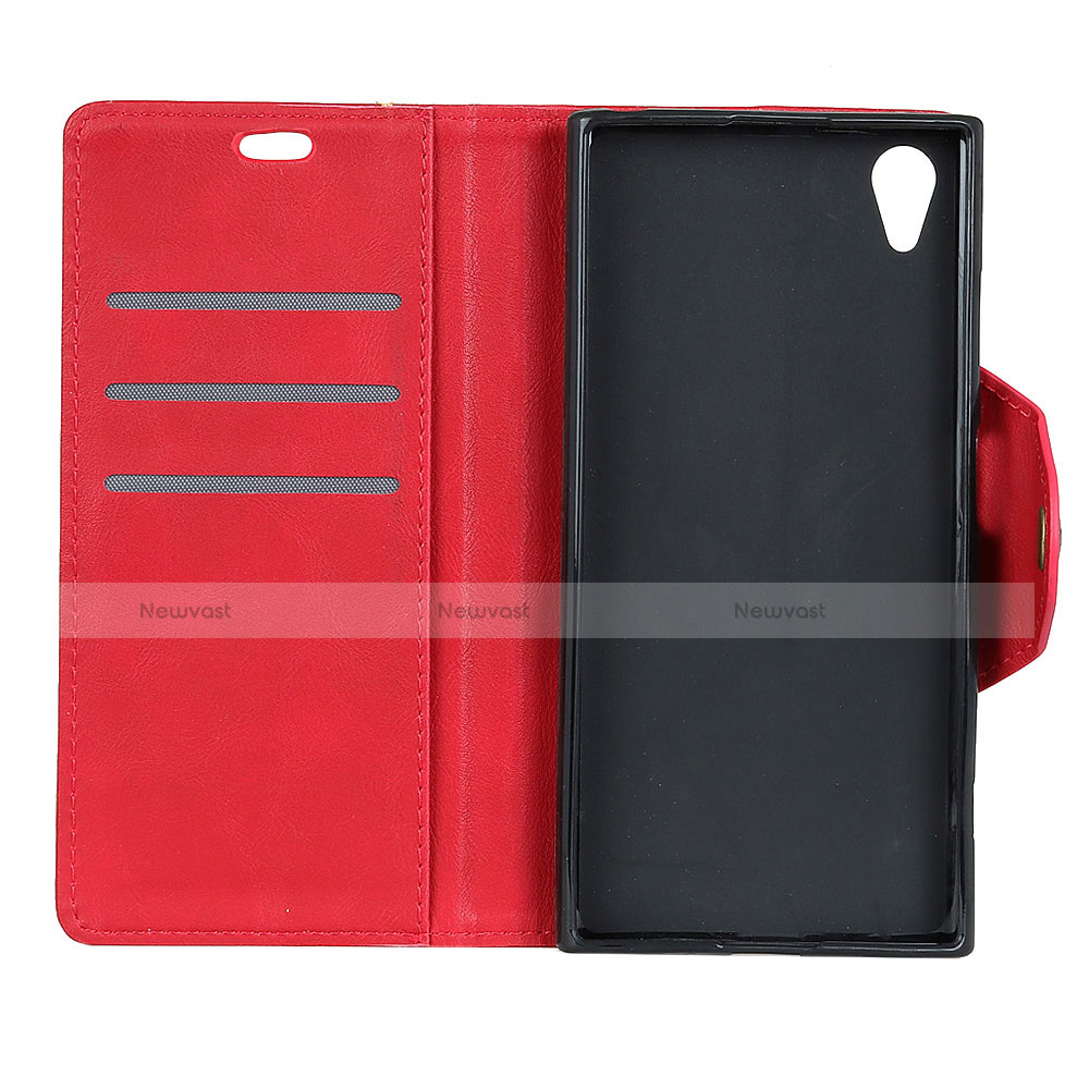 Leather Case Stands Flip Cover L03 Holder for Alcatel 1