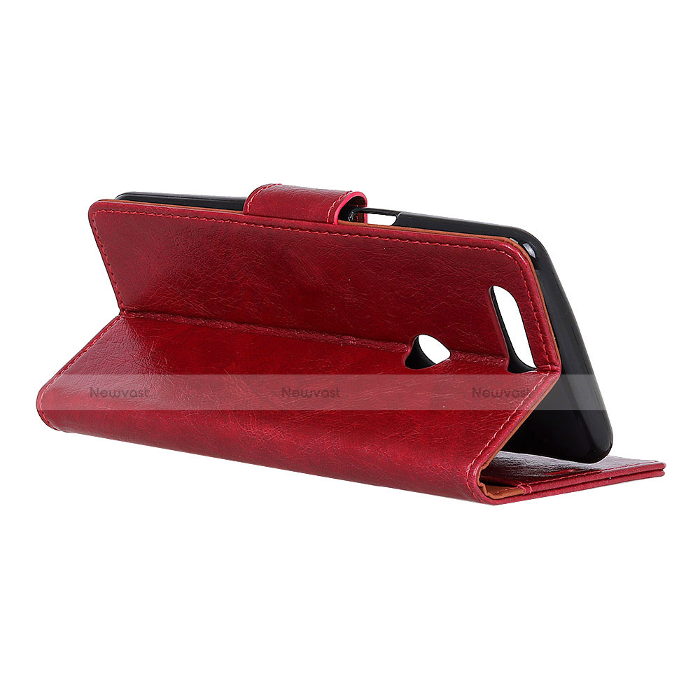 Leather Case Stands Flip Cover L03 Holder for Alcatel 1S (2019)