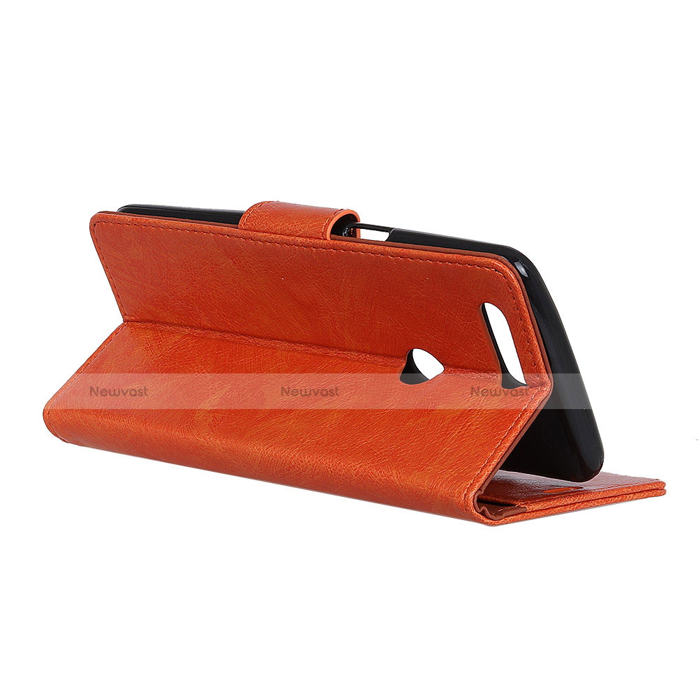 Leather Case Stands Flip Cover L03 Holder for Alcatel 1S (2019)