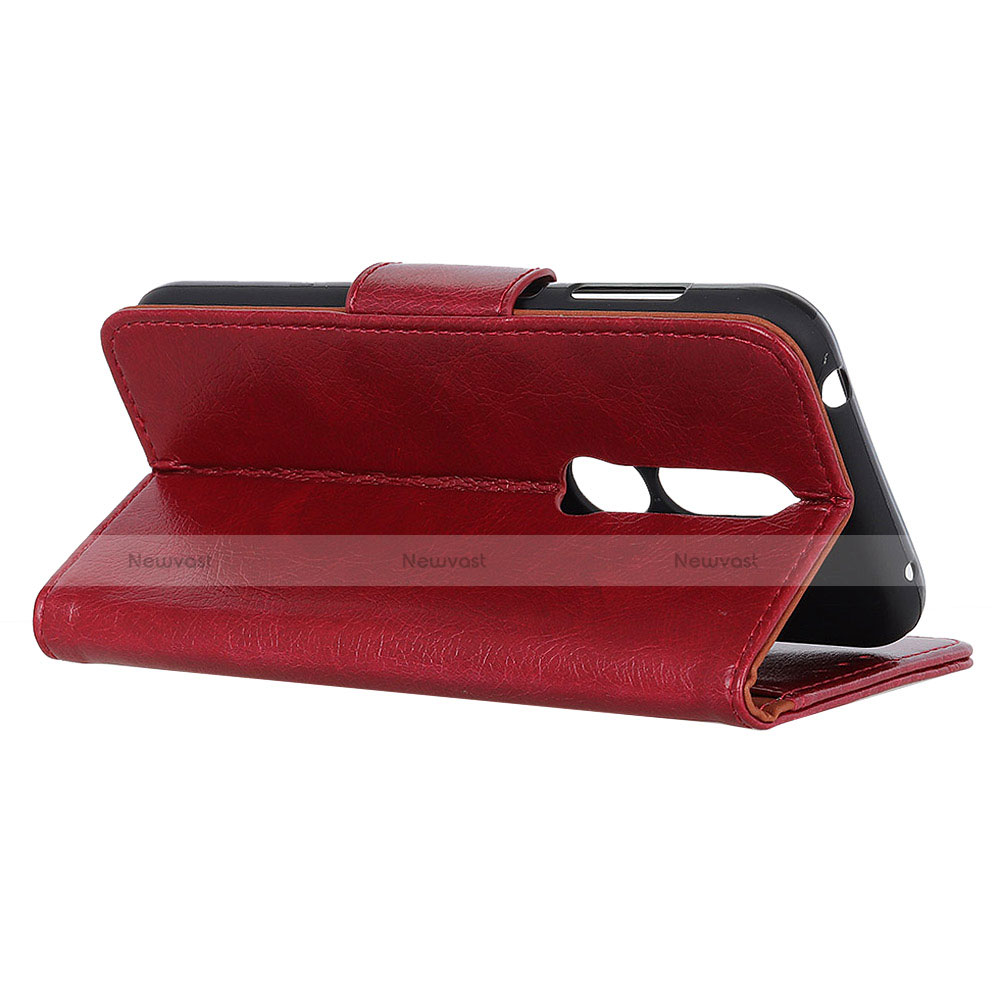 Leather Case Stands Flip Cover L03 Holder for Alcatel 1X (2019)