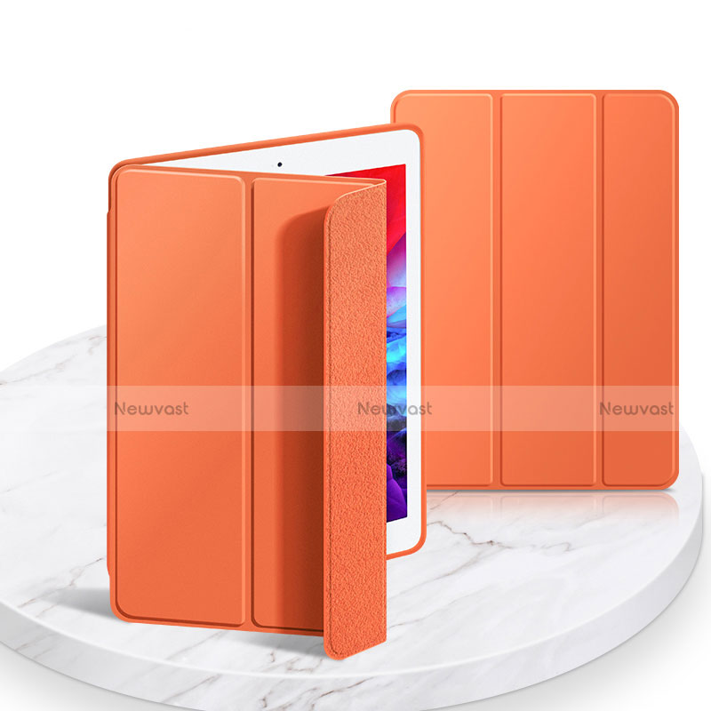Leather Case Stands Flip Cover L03 Holder for Apple iPad 10.2 (2020) Orange