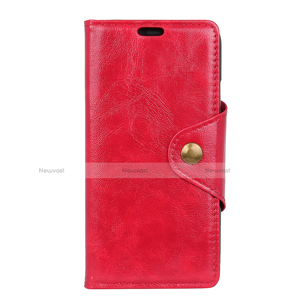 Leather Case Stands Flip Cover L03 Holder for Google Pixel 3 Red