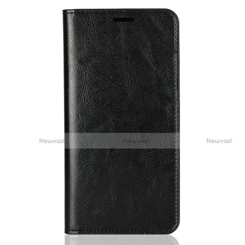 Leather Case Stands Flip Cover L03 Holder for Huawei Enjoy 8 Plus Black