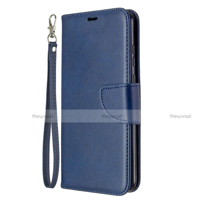 Leather Case Stands Flip Cover L03 Holder for Huawei Honor 9A Blue