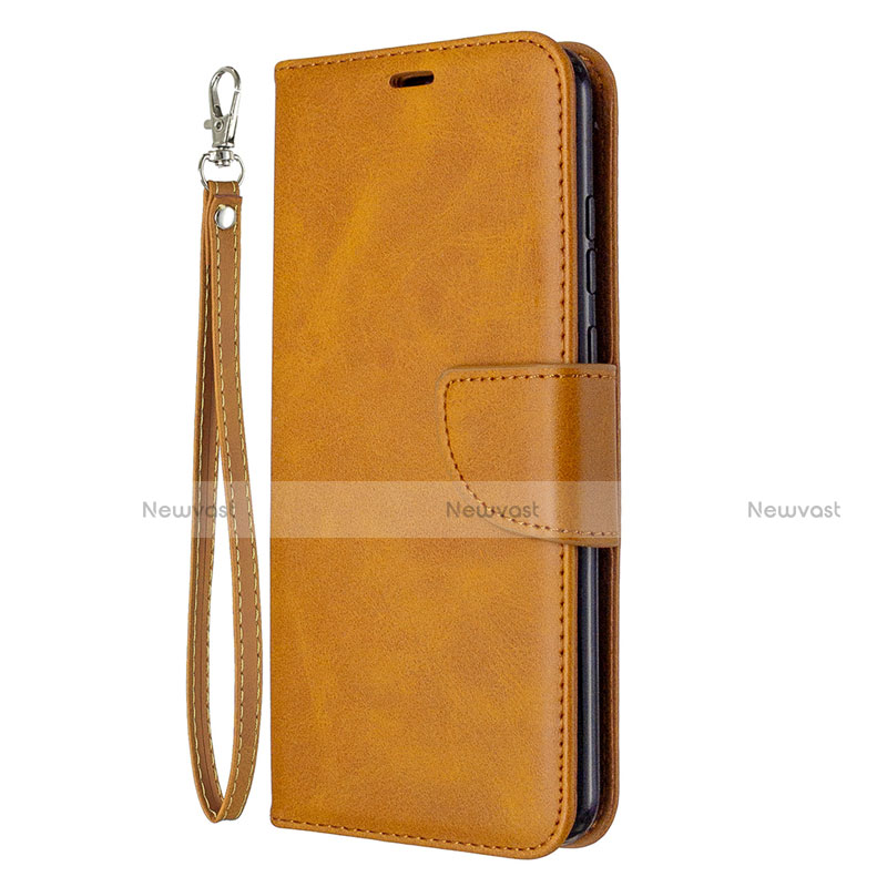 Leather Case Stands Flip Cover L03 Holder for Huawei Honor 9A Orange