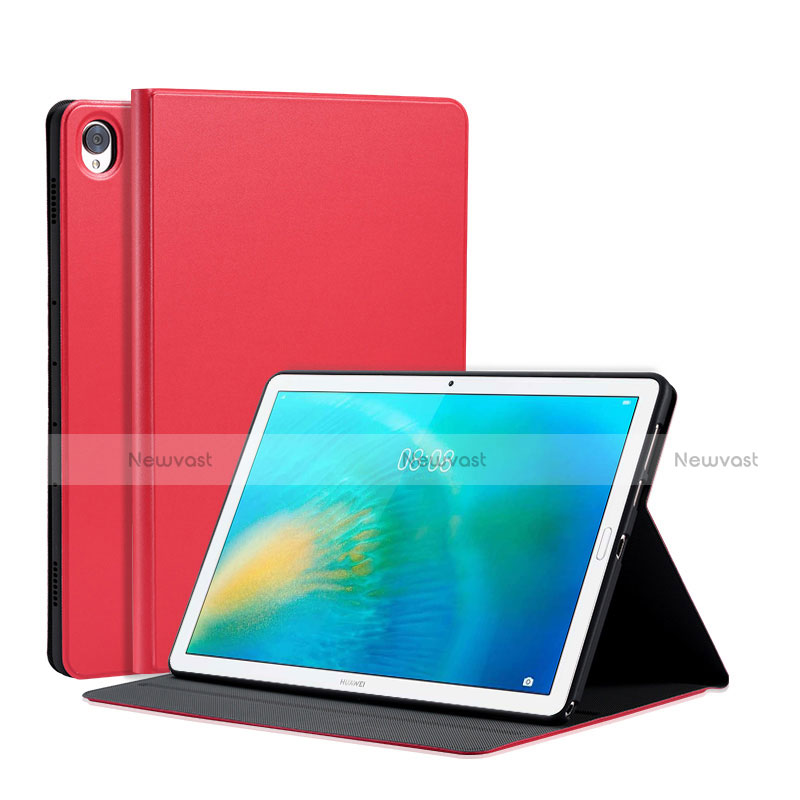 Leather Case Stands Flip Cover L03 Holder for Huawei MatePad 10.8 Red