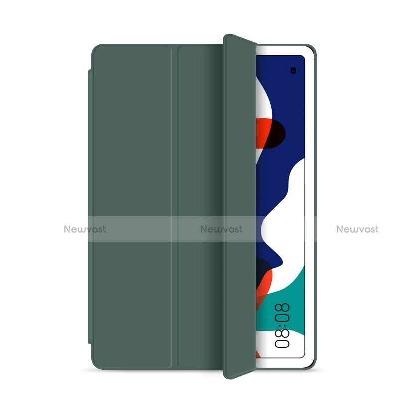 Leather Case Stands Flip Cover L03 Holder for Huawei MatePad 5G 10.4 Green