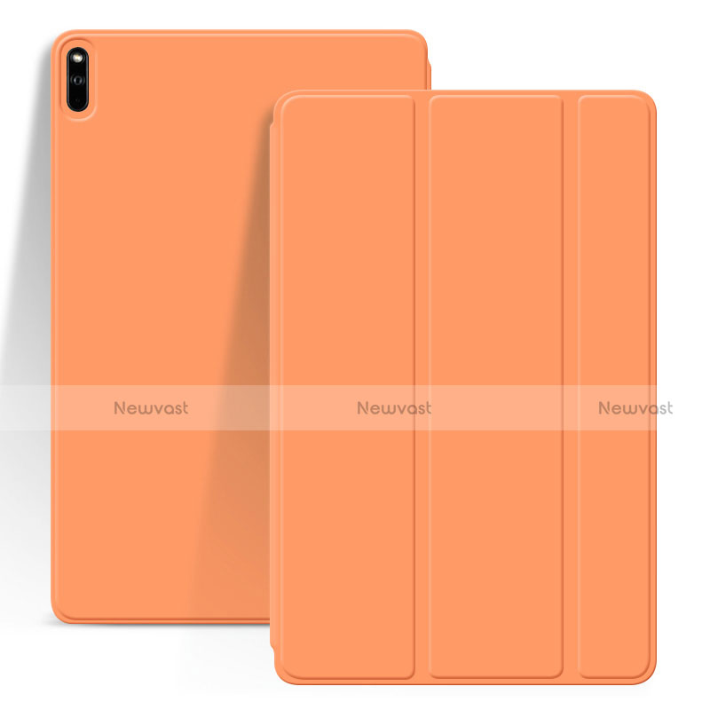Leather Case Stands Flip Cover L03 Holder for Huawei MatePad Pro Orange