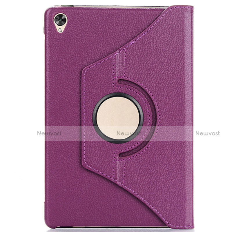Leather Case Stands Flip Cover L03 Holder for Huawei MediaPad M6 8.4 Purple