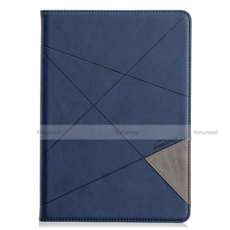 Leather Case Stands Flip Cover L03 Holder for Huawei MediaPad X2 Blue