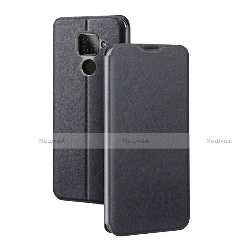 Leather Case Stands Flip Cover L03 Holder for Huawei Nova 5z Black