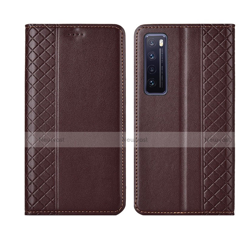 Leather Case Stands Flip Cover L03 Holder for Huawei Nova 7 5G