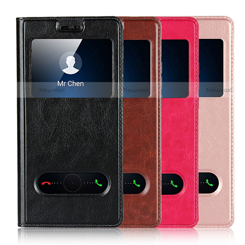 Leather Case Stands Flip Cover L03 Holder for Huawei P20 Lite