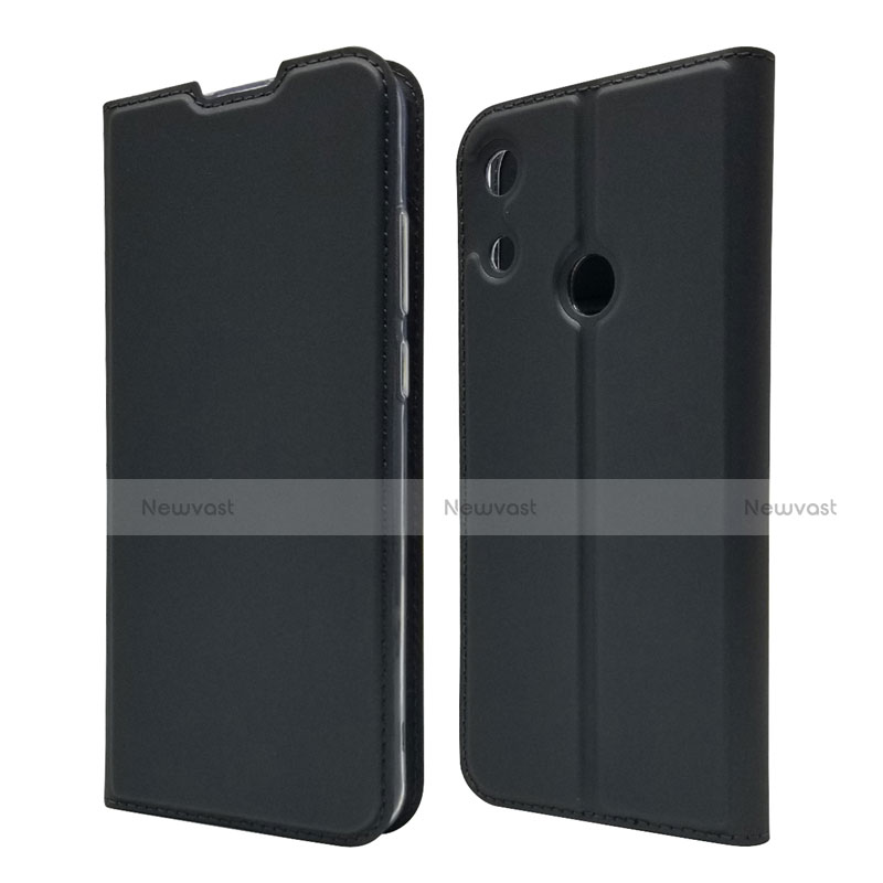 Leather Case Stands Flip Cover L03 Holder for Huawei Y6 (2019) Black