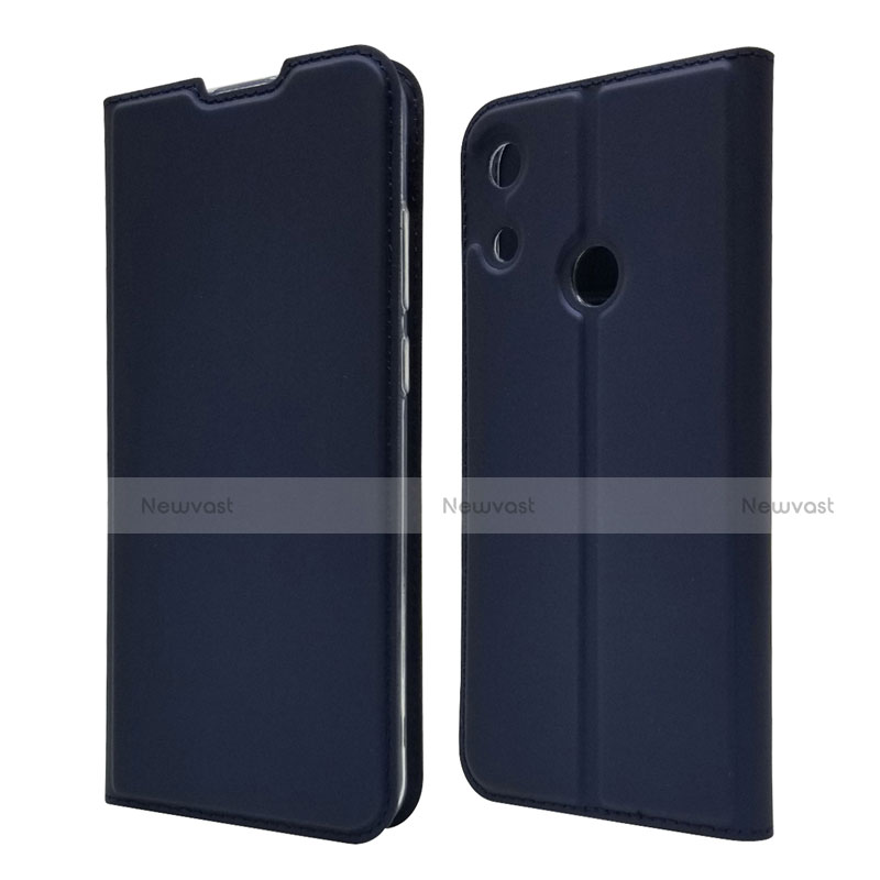 Leather Case Stands Flip Cover L03 Holder for Huawei Y6 (2019) Blue