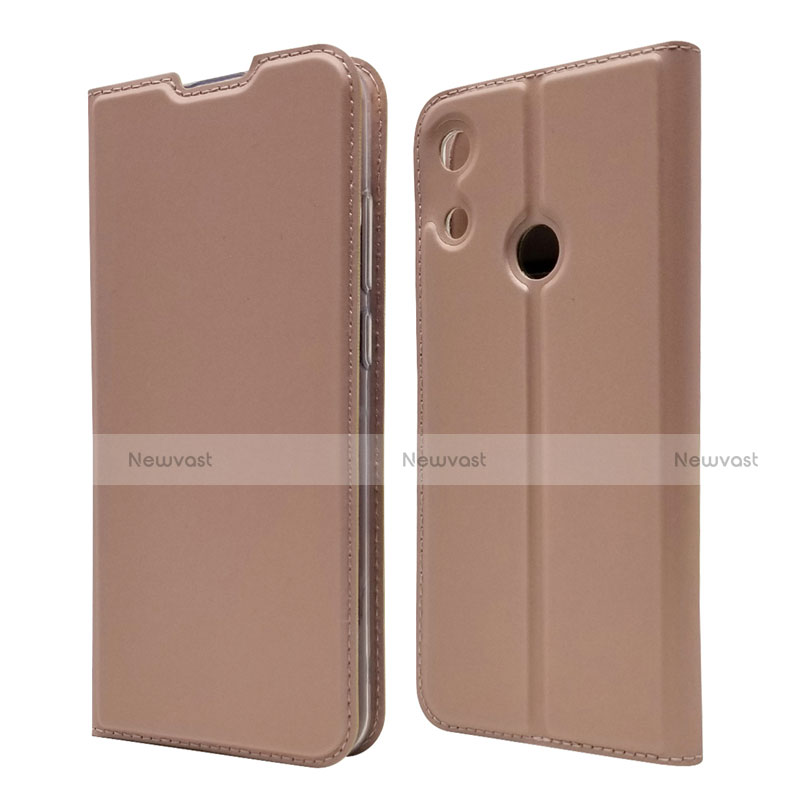 Leather Case Stands Flip Cover L03 Holder for Huawei Y6 (2019) Rose Gold