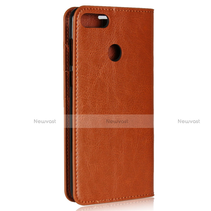 Leather Case Stands Flip Cover L03 Holder for Huawei Y9 (2018)