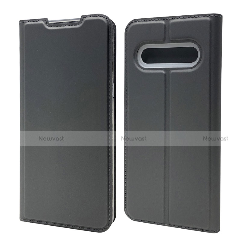 Leather Case Stands Flip Cover L03 Holder for LG V60 ThinQ 5G Black