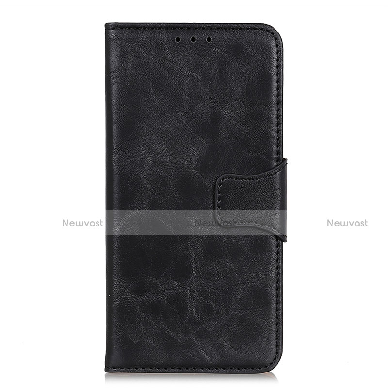 Leather Case Stands Flip Cover L03 Holder for Motorola Moto E6s (2020) Black