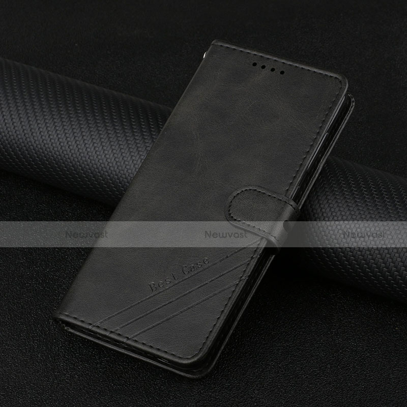 Leather Case Stands Flip Cover L03 Holder for Motorola Moto Edge 20 Pro 5G Black