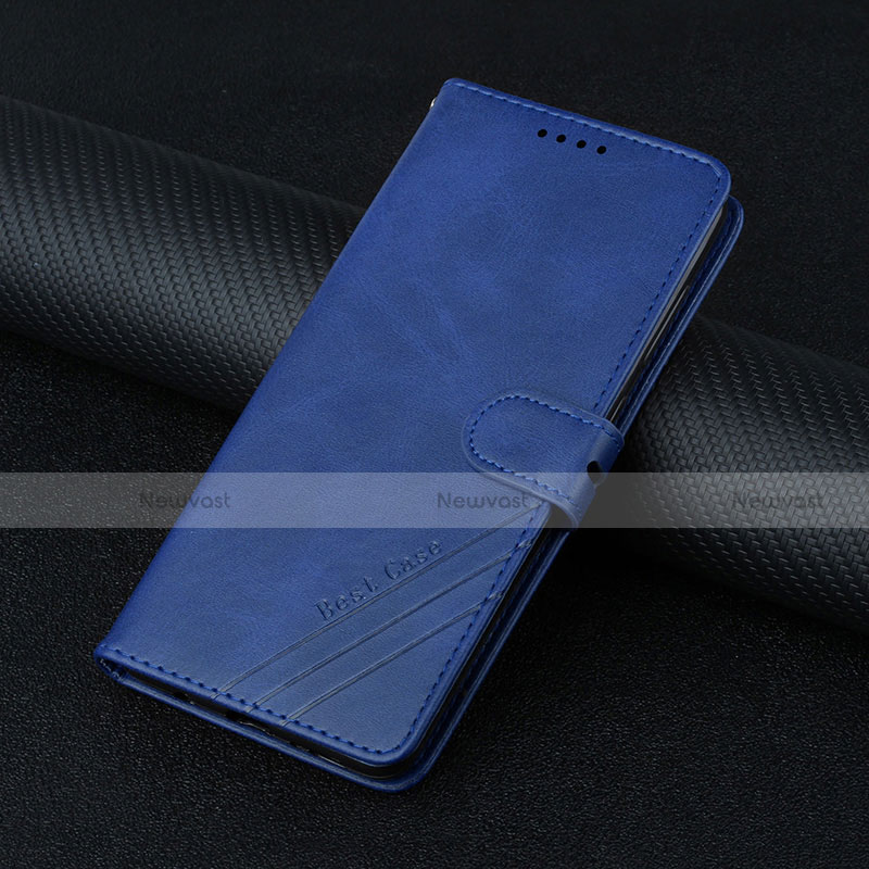 Leather Case Stands Flip Cover L03 Holder for Motorola Moto Edge S Pro 5G Blue