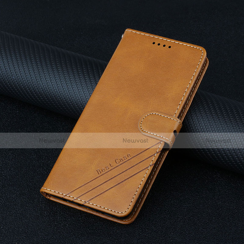 Leather Case Stands Flip Cover L03 Holder for Motorola Moto Edge S Pro 5G Orange