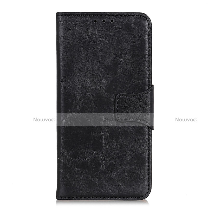 Leather Case Stands Flip Cover L03 Holder for Motorola Moto G8 Power Black