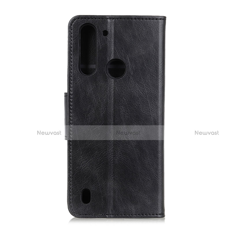 Leather Case Stands Flip Cover L03 Holder for Motorola Moto One Fusion