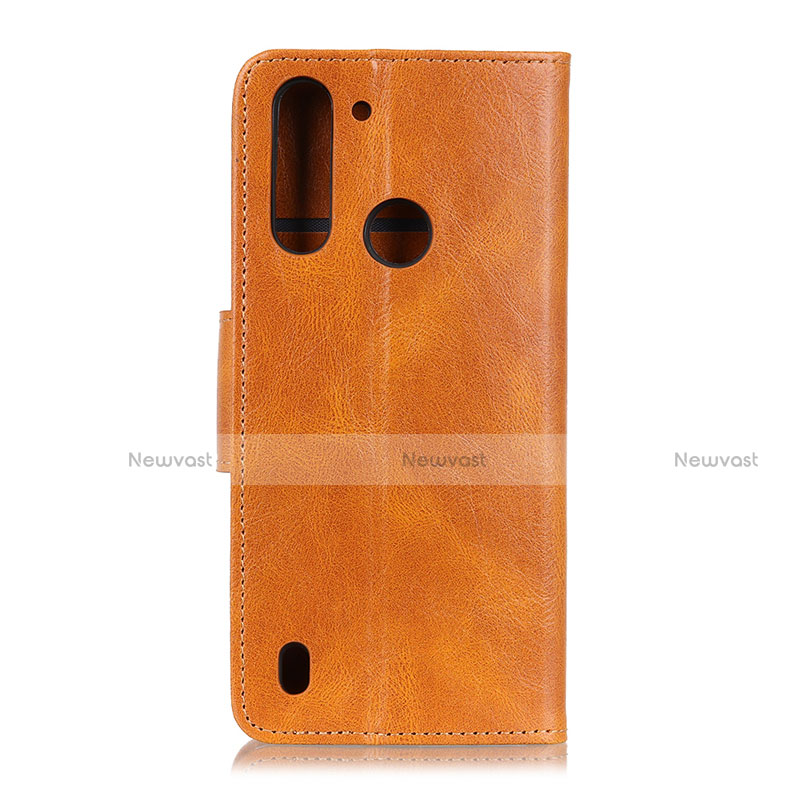 Leather Case Stands Flip Cover L03 Holder for Motorola Moto One Fusion