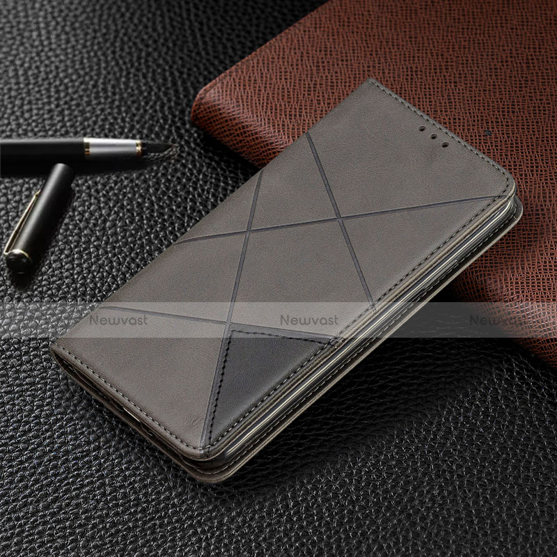 Leather Case Stands Flip Cover L03 Holder for Nokia 2.3 Gray