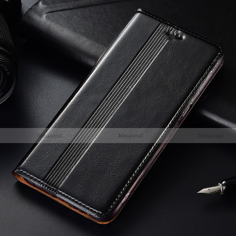 Leather Case Stands Flip Cover L03 Holder for Nokia 4.2 Black