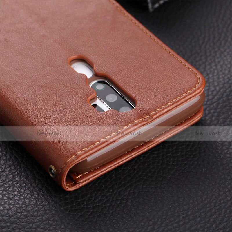 Leather Case Stands Flip Cover L03 Holder for Oppo A9 (2020)