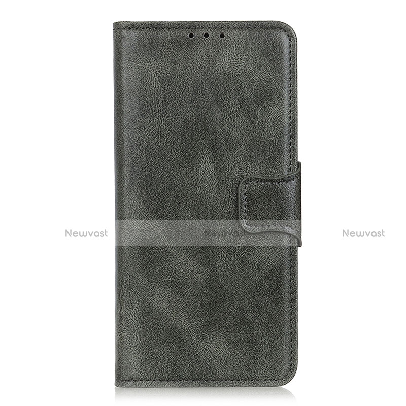 Leather Case Stands Flip Cover L03 Holder for Oppo Reno3 A Midnight Green