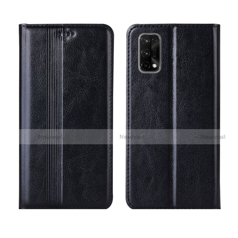 Leather Case Stands Flip Cover L03 Holder for Realme Q2 Pro 5G Black