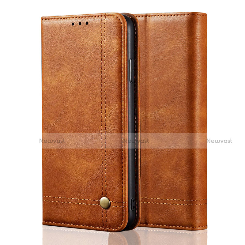 Leather Case Stands Flip Cover L03 Holder for Realme X3 SuperZoom Orange