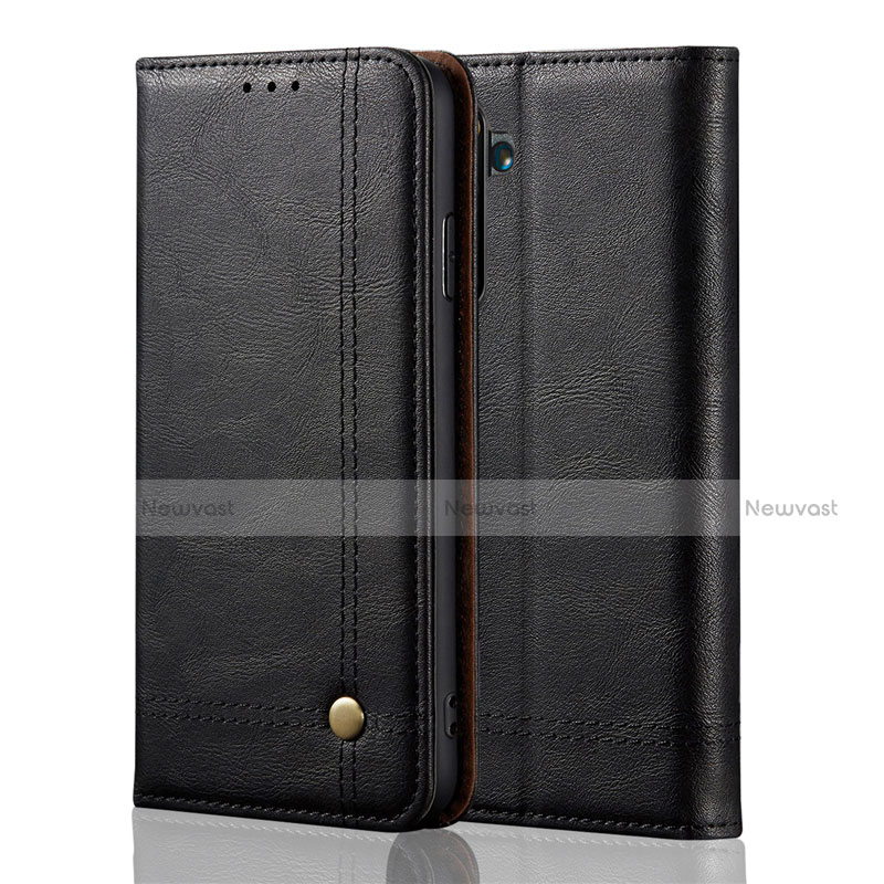 Leather Case Stands Flip Cover L03 Holder for Realme X50 Pro 5G Black